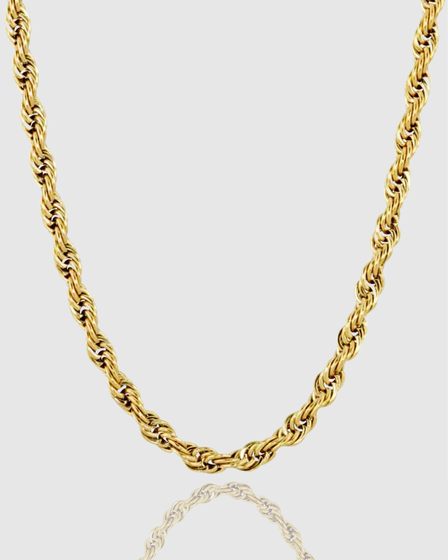 4mm rope chain - Gold