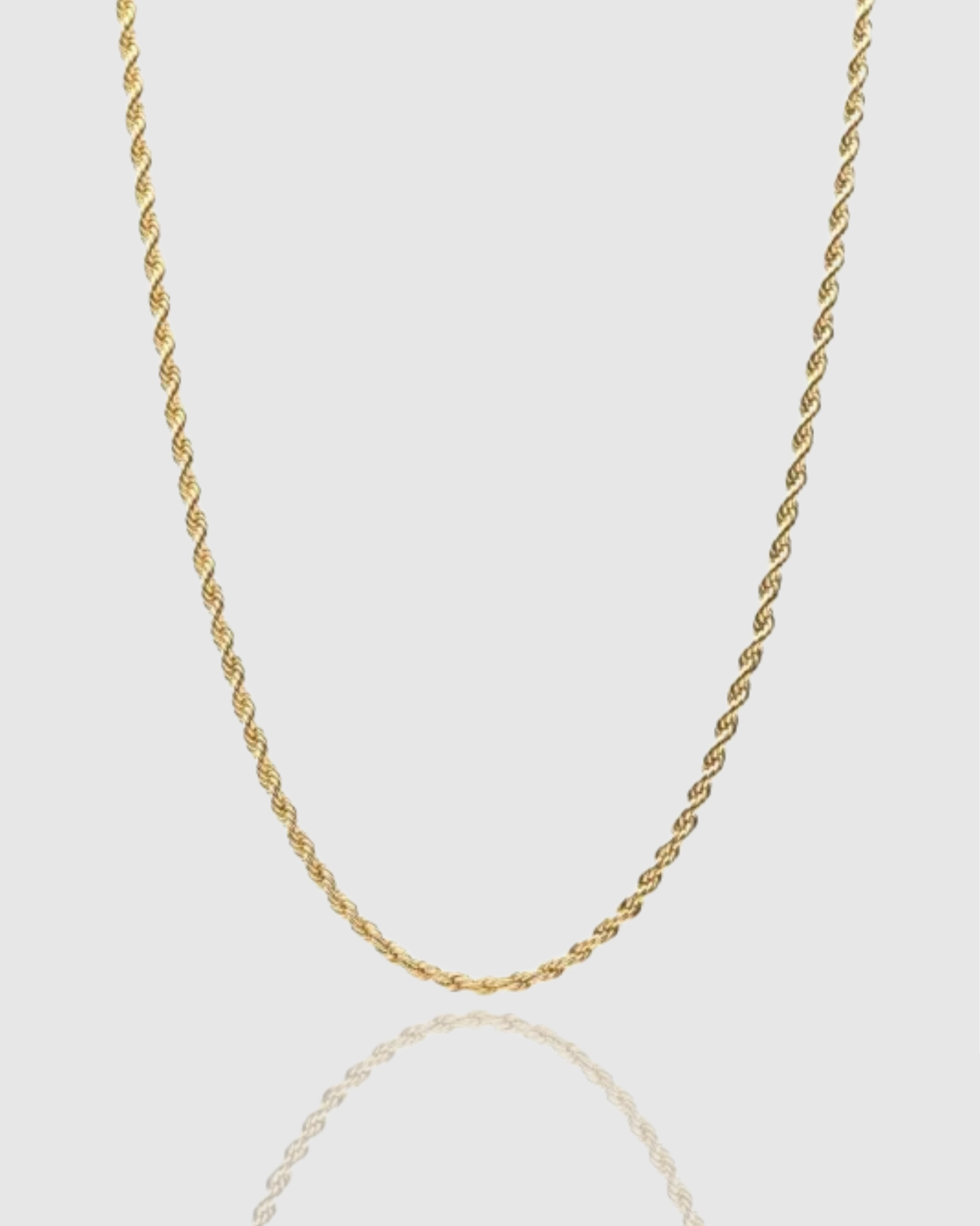 3mm rope chain - Gold